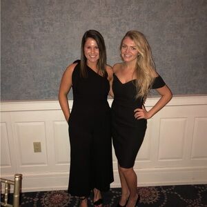 Black off the shoulder dress